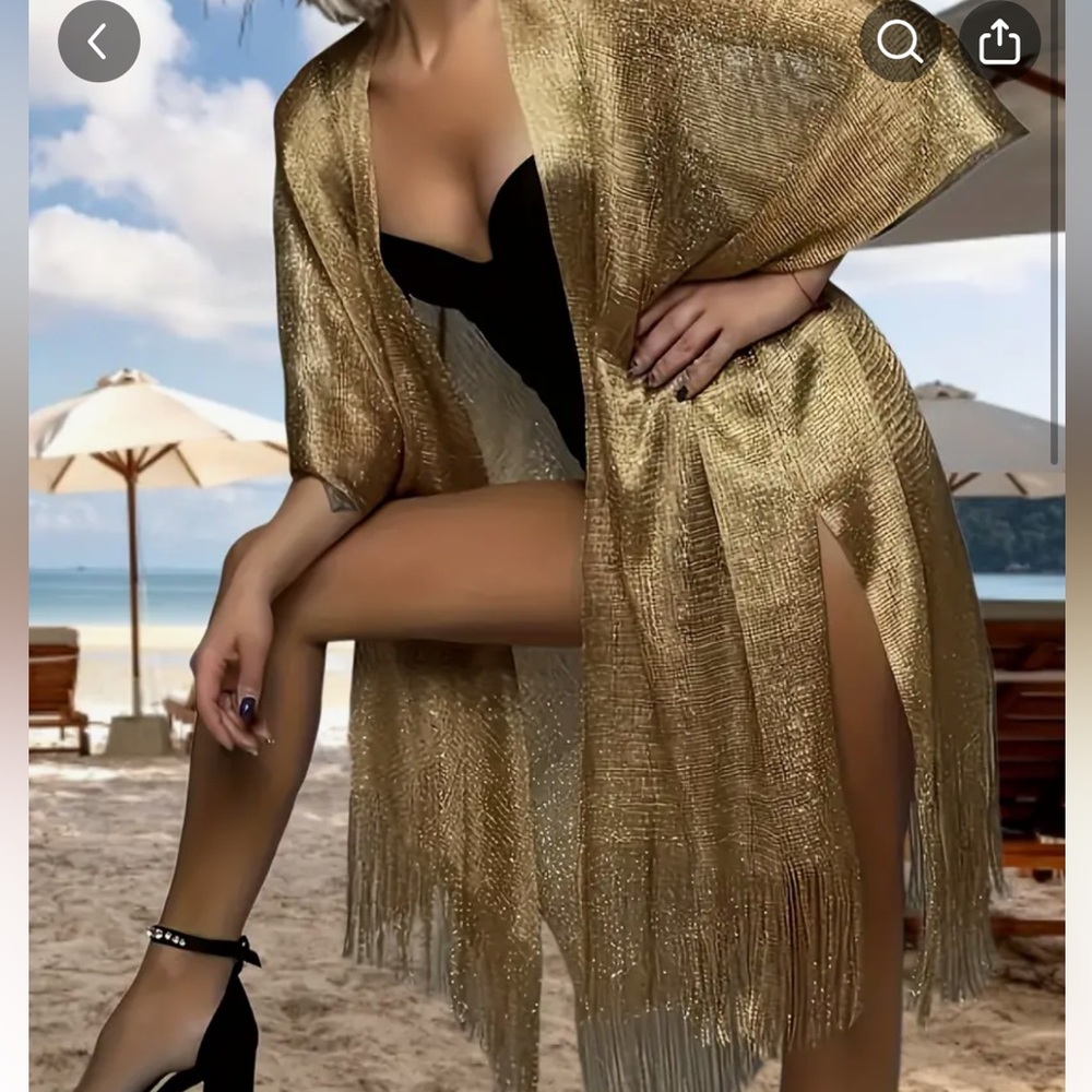 Shawl - Unique Bohemian Style - Versatile Kimono … - image 1